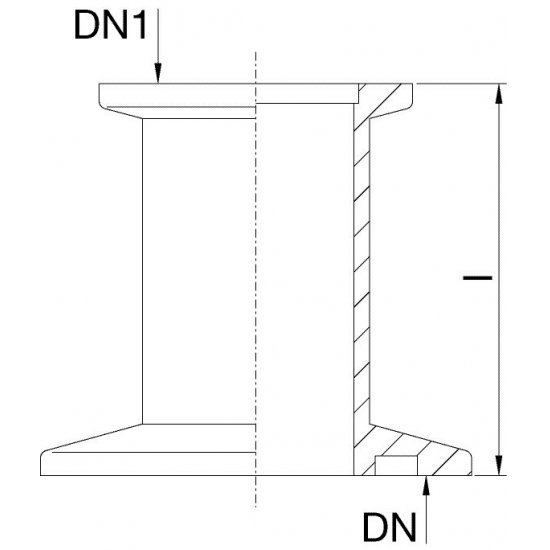 Bild 2 - Reducing piece aluminium DN 25-20/16 L=30