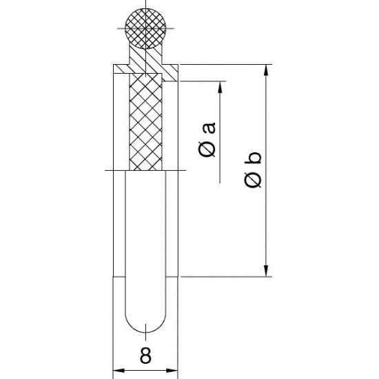 Bild 2 - Centering ring with filter stainless steel/Viton DN 25 0,3mm
