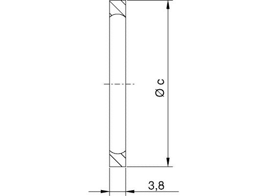 Bild 2 - Retaining ring aluminium DN 10 c=29