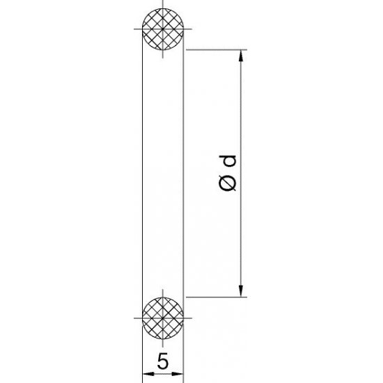 Bild 2 - Replacement O-ring Viton DN 40 d=42x5