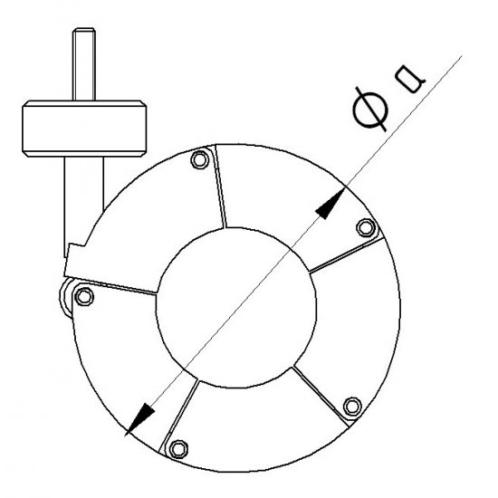 Bild 2 - Chain clamp plastic DN32/40 100C A=75