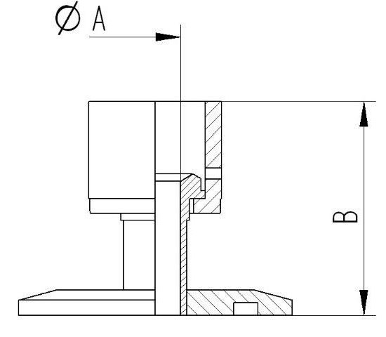 Bild 2 - HTC Adapter 304 (VCR Adapter compatible) female DN 32/40 1/2 A=1/2 / B=42,5mm
