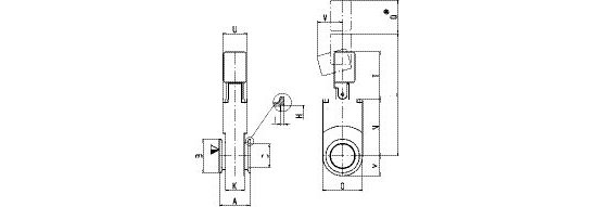 Bild 2 - Slide valve manually operated with O-ring sealing aluminium DN 16