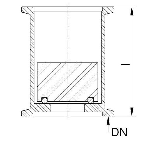 Bild 2 - Overflow valve DN40 approx. 20mbar over pressure l=65