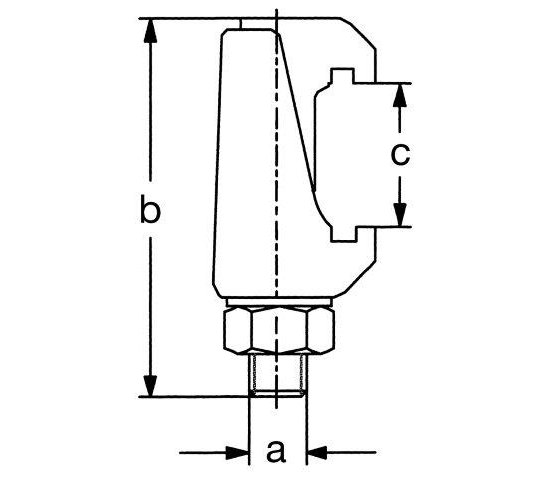 Bild 2 - ISO-K-claw clamp stainless steel DN 63,250 a=M10 / b=61 / c=18-30
