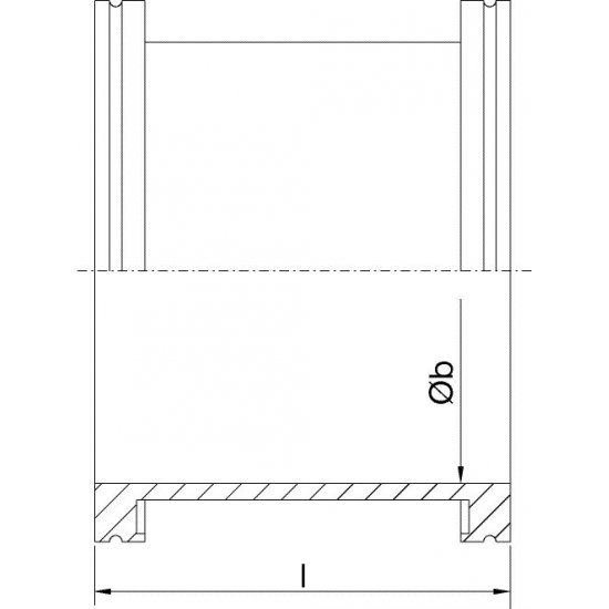 Bild 2 - ISO-K-joint element SST 304 DN 100 b=102 l=100 (customer wish)