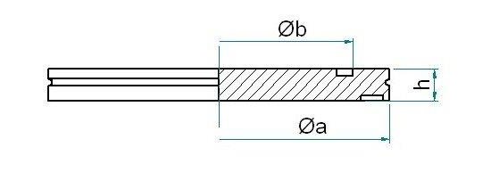 Bild 2 - ISO-K-blind flange SST 316L DN 100 a=130 / b=102 h=12