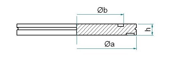 Bild 2 - ISO-K-blind flange aluminium DN 160 a=180 / b=153 h=12