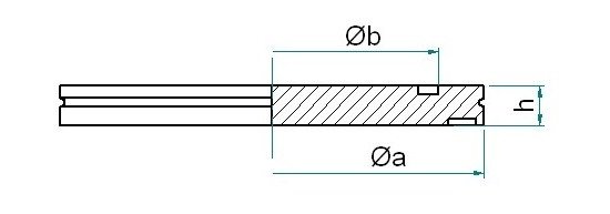 Bild 2 - ISO-K-blind flange SST 316L DN 400 a=450 / b=400 h=17