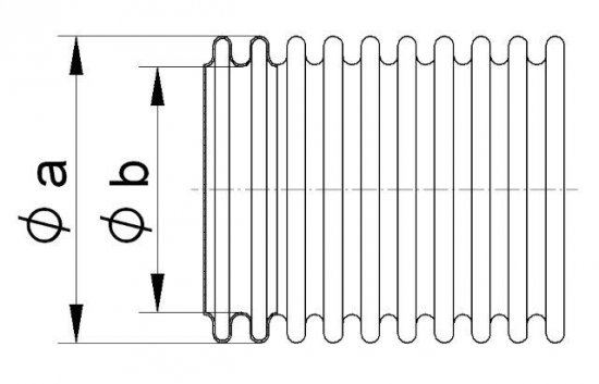 Bild 2 - ISO-K Stainless steel-tube normal yard goods 316L DN 160 extremely flexible (annealed)