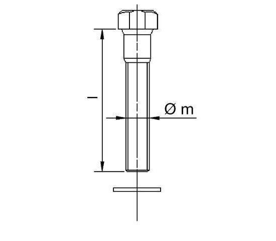 Bild 2 - CF-set of hexagon-head-screws for flange with threaded holes DN 200 L=45 / M8 / set of 24p.