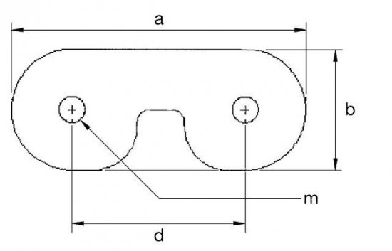Bild 2 - CF-Duo-nut DN 100 set of 25p. a=44 / b=12 / M8 / d=25
