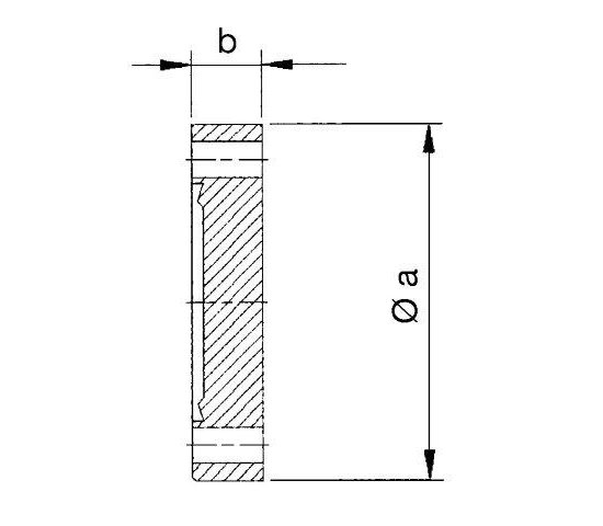 Bild 2 - CF-blind flange 316L fixed DN 100 a=152 / b=19,5