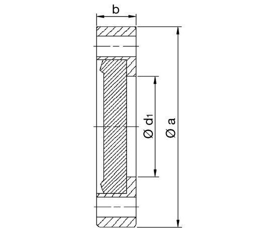 Bild 2 - CF-blind flange turnable DN 160 a=203 / b=21 /d=161
