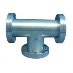 CF T-piece 316L flanges fixed