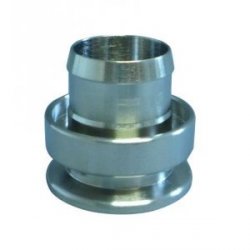 PVC-connection nozzle brass nickel-plated