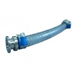 PVC-tube with small flange aluminium