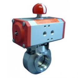 electro-pneumatic butterfly valve stainless steel