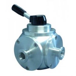 3/3-way valve aluminium