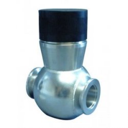 In-line bellow-sealed valve stainless steel