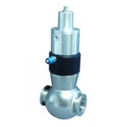 electro-pneumatic straight way valve stainless steel