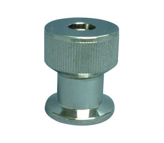 Bild 1 - Small flange with squeeze connection brass nickel-plated DN 10 d=12 / h=37