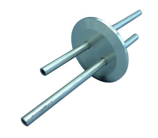 Bild 1 - 2-way liquid feedthrough 316L DN32/40 R=6 / L1=50 / L2=75 / L3=80 / L4=45