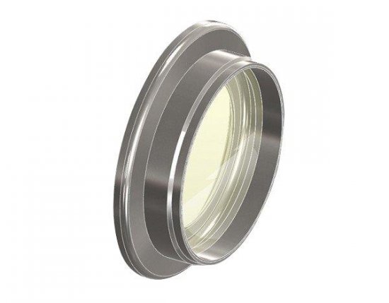 Bild 1 - KF Viewport borosilicate stainless steel NW 50 D1=50,5 / D2=42 / D3=32 / T=3 / L=7