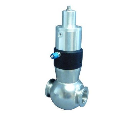Bild 1 - Straight way valve electro-pneumatic stainless steel DN16 closed without position transducer without control valve c=145