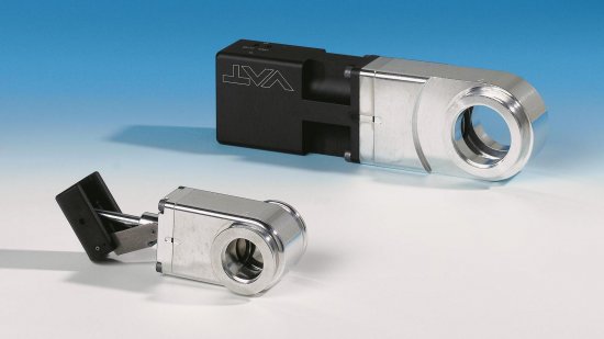 Bild 1 - Slide valve with O-ring sealing aluminium electro-pneumatic,DN50,with position transducer,with control valve