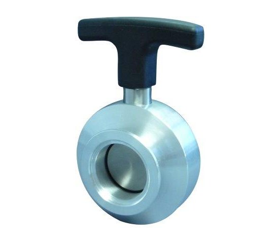 Bild 1 - Butterfly valve aluminium DN 40 a=80 / b=50 / c=129 / d=80