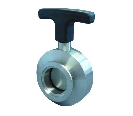 Bild 1 - Butterfly valve stainless steel DN 40 a=80 / b=50 / c=129 / d=80