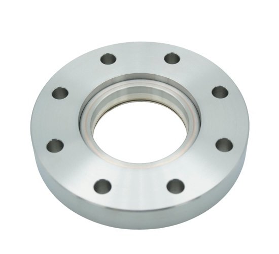 Bild 1 - CF viewport Sapphire (DUV-Grade) SST 304 DN63 a=17,3 b=49,3 c=2,4