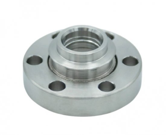 Bild 1 - CF viewport Calcium fluoride SST 316LN DN16 a=14,7 b=10,9 c=2