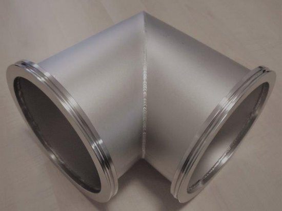 Bild 1 - ISO-K-pipe angle SST 304 DN 200 a=178 / b=213 / c=298 / angle