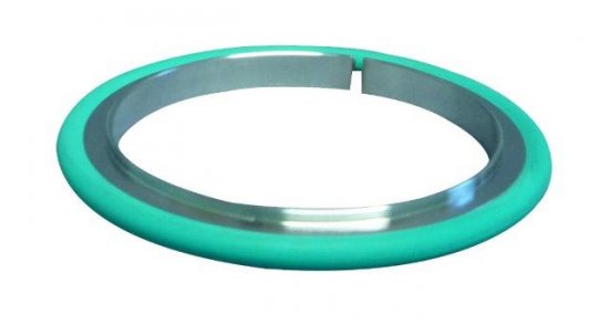 Bild 1 - IS0-centering ring SST 304/Silicone DN 100 b=99,5 / c=102 / d=3,9 / e=8