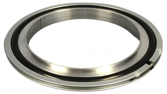 Bild 1 - ISO-centering ring aluminium/Viton with outer ring DN 630 a=691 / b=646 / c=651 / d=5,6 / e=14