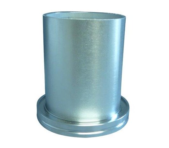 Bild 1 - ISO-K-flange with long socket aluminium DN 100 a=108 b=3