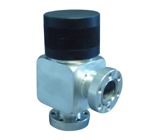 Bild 1 - Angle valve CF manually operated DN 63 stainless steel casing 2 flanges turnable a=105 / b=53 / c=187 / d=19
