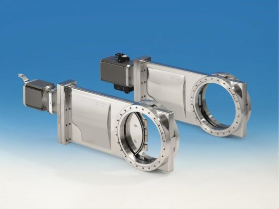 Bild 1 - CF-F-slide electro-pneumatic stainless steel double-acting with position transducer without control valve DN 200