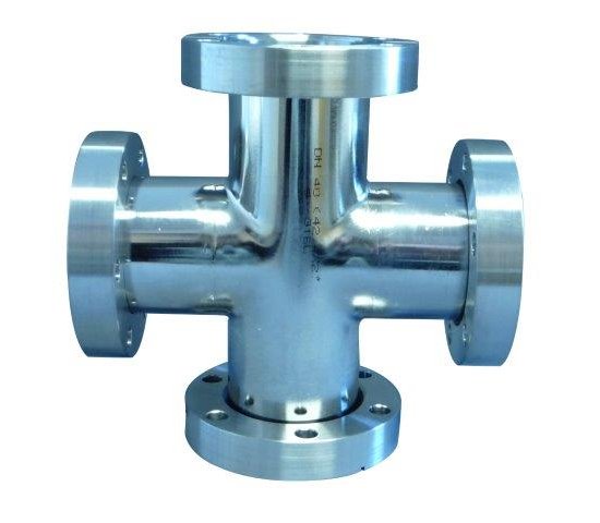 Bild 1 - CF-cross, 2 flanges 316L turnable, DN 16 a=38 / d=16 (19x1,5)