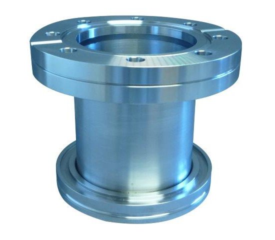 Bild 1 - CF-ISO-K-adapter piece, flange fixed DN 160/63 ISO-K l=90 / d=70 / s=2
