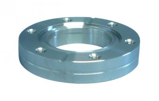 Bild 1 - CF-welding flange 304L fixed with threaded holes DN 100 a=152 / b=19,5 / d=104,3 / f=100,5 / e=9,5