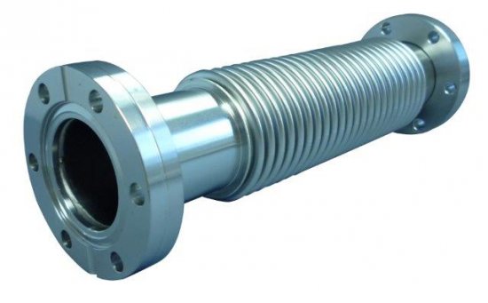 Bild 1 - CF-metal bellows, 1 flange turnable 316L/316Ti DN250 di=250 / da=286 / l=300 / x=25 / h=85
