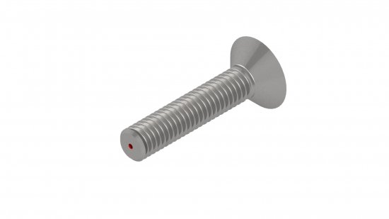 Bild 1 - Socket Drive Flat Head Screws ISO 10642 (DIN 7991) M4x10, A2, center vented