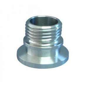Small flange screw-in flange stainless steel AISI 303 with male thread DN 25 3/4 inch h=15 / l=26,5 / OR=24x3