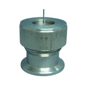 Small flange with thermocouple feedthrough brass nickel-plated DN 25 4-fold h=39