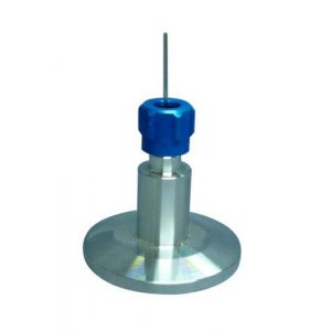 Small flange universal thermocouple feedthrough stainless steel DN 40 1-fold 1mm-3,2mm h=37