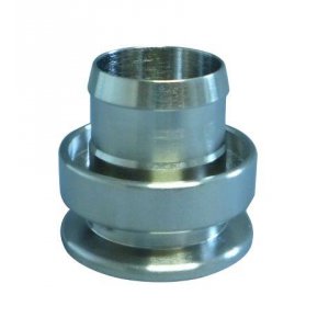 PVC-connection nozzle brass nickel-plated DN 50 d=52,5 / l=60 / a=38