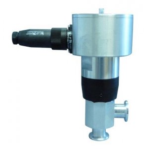 Angle valve electro-pneumatic aluminium DN40 closed with single position transducer with control valve c=170 d=58
